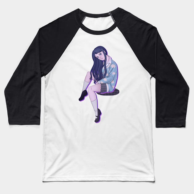 Miss Pop Idol (no background) Baseball T-Shirt by acearose